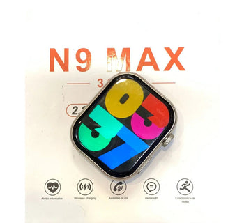 N9 Max Smart Watch | Stainless Steel | 3 Straps | For Men And Women | 2.02” Hd Ips Display | Bt Calling & All Fitness Tracking Features