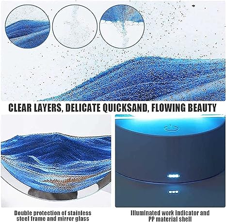 3d Color Quicksand Decor 3d Moving Sand Painting Table Lamp,home Decor(random Color)