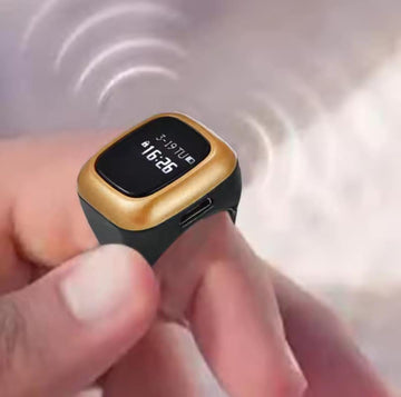 Multifunction Men Ring OLED Screen Digital Rechargable Battery Hand Tally Counter With Date Time Vibrate Remind Prayer Zikr Ring