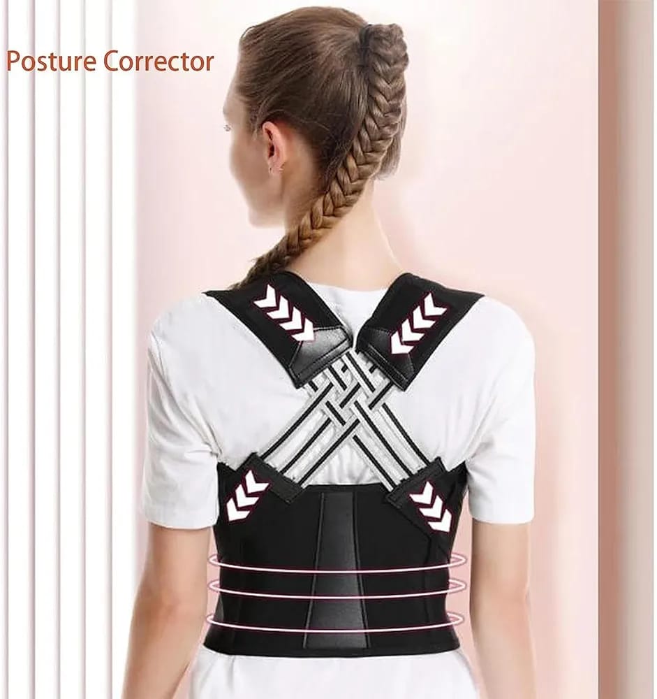 Adjustable Back Posture Belt Office Home Gym Unisex  Back Straightener Posture Corrector